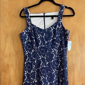 Brand new Roz and Ali Dress Barn- Blue lace Dress